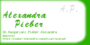 alexandra pieber business card